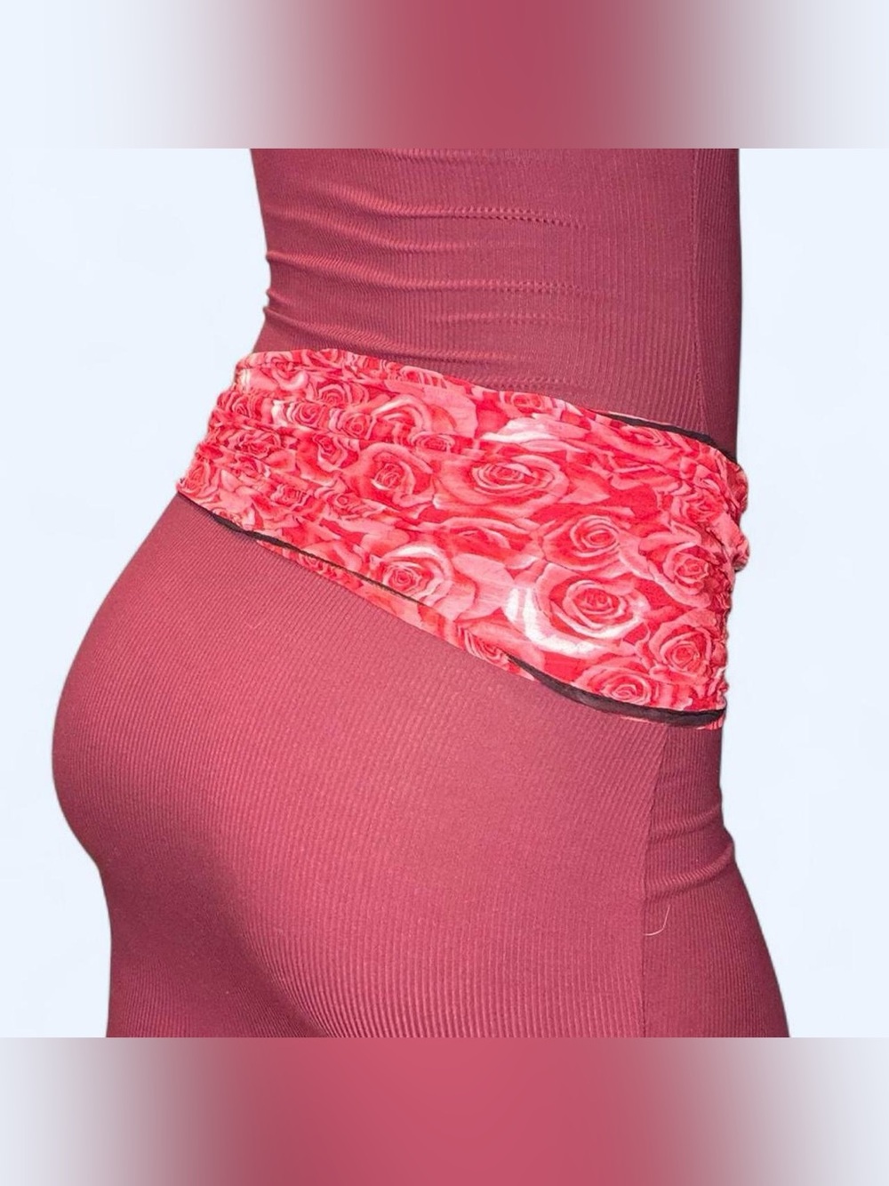 Y2K Fairy Floral Scarf Belt!